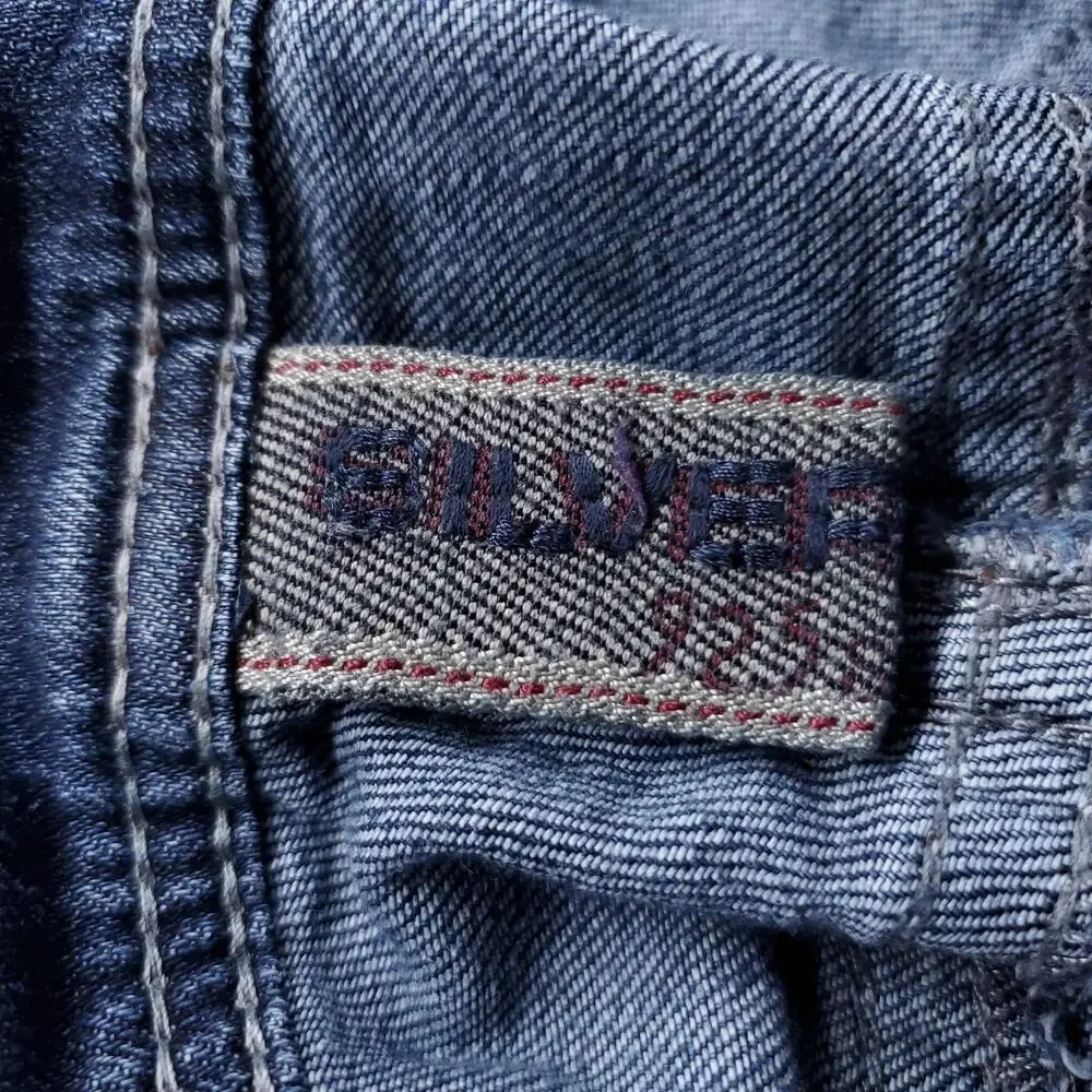 Silver Jeans Men 31 Blue 925 Series Zac Relaxed Fit Distressed Grunge Vintage